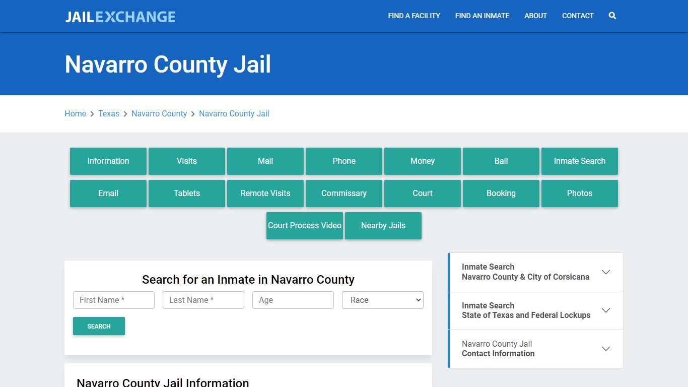 Navarro County Jail Roster Lookup, TX, Inmate Search