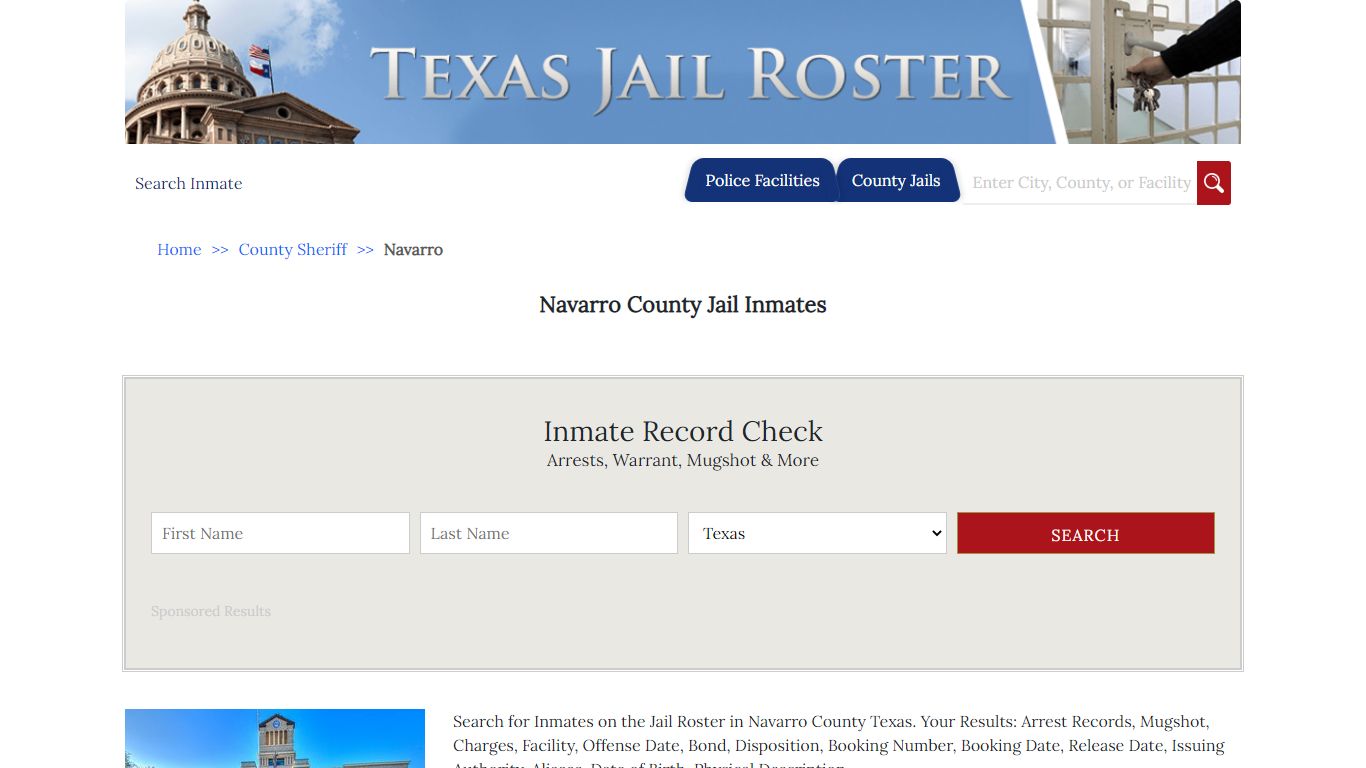 Navarro County Jail Inmates - Jail Roster Search